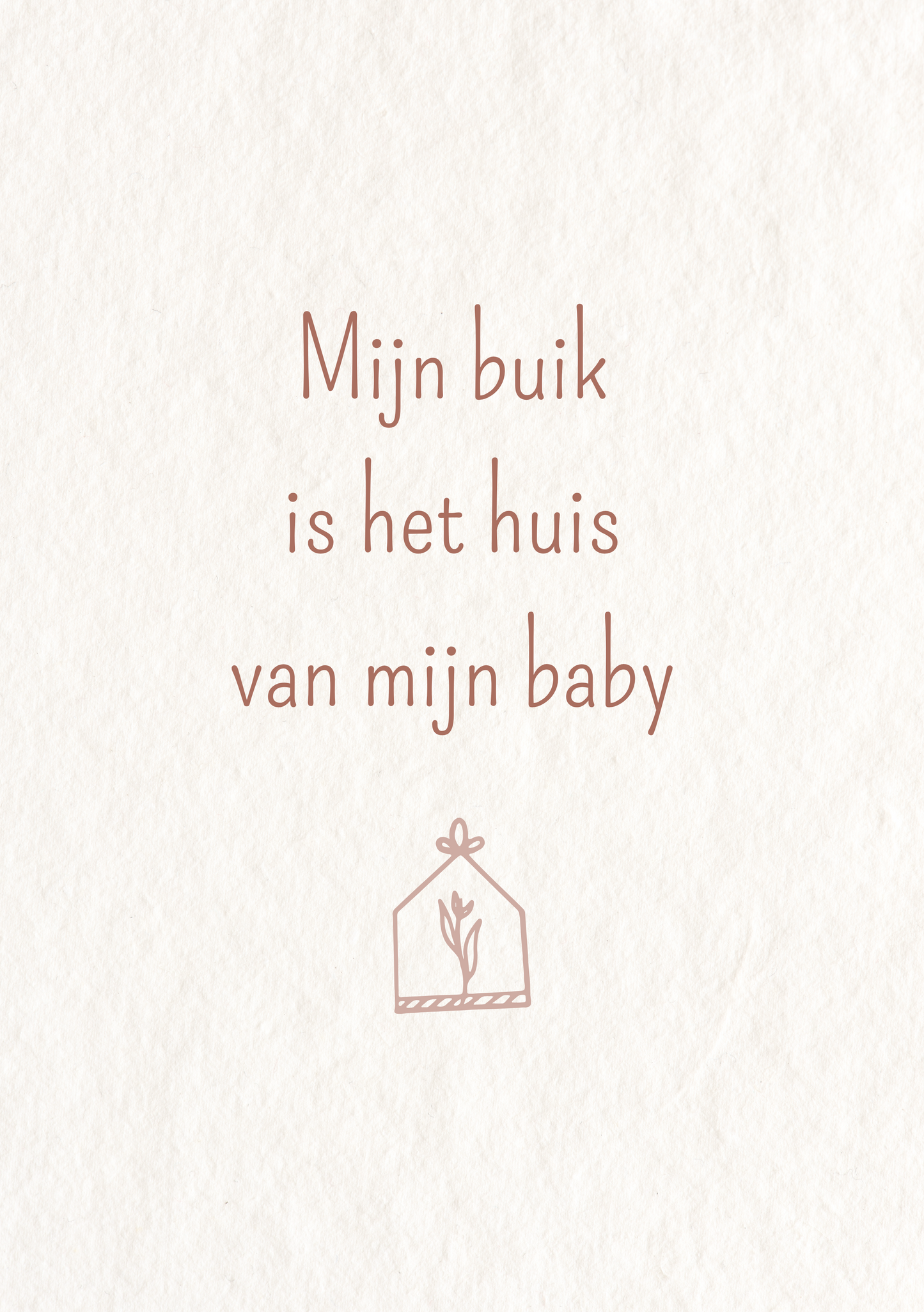 Mijn buik is het huis van mijn baby